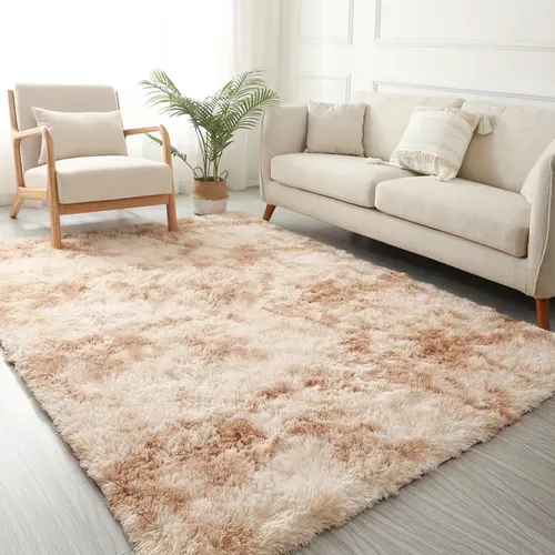 Tapete 200x150 felpudo peludo macio sala quarto