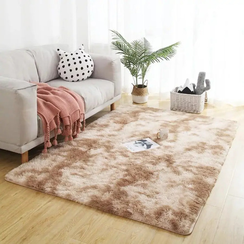 Tapete 2,00x1,50 Peludo Felpudo Para Sala e Quarto Cores Cor Bege-mesclado Desenho Do Tecido Pelo Alto Casa Laura Enxovais Tapete Médio Para Sala 2x1,5m, Antiderrapante e Lavável - Bege Mesclado