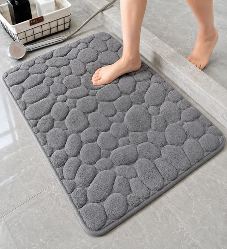 Tapete banheiro antiderrapante macio absorvente 60x40