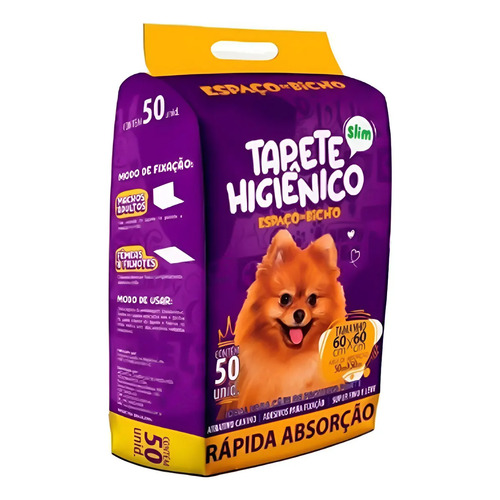 Tapete higienico espaco de bicho 50 unidades