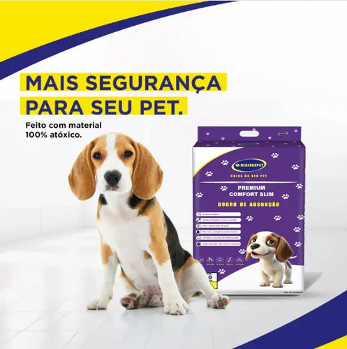 Tapete Higiênico Higienepet Comfort 60x90cm 50 Unidades Antiodor 6 Camadas