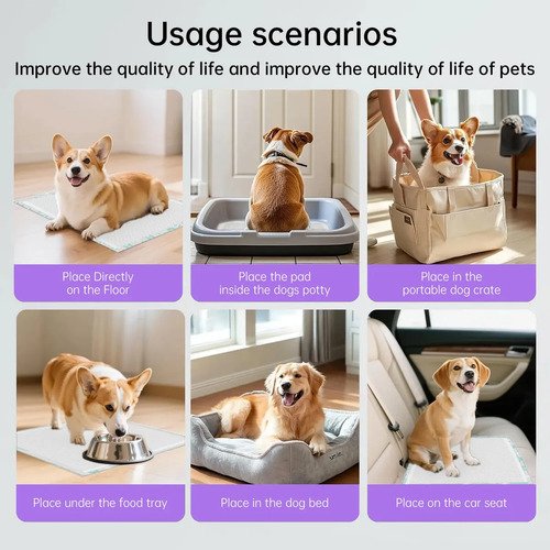 Tapete Higiênico New Pet com Aroma Lavanda, 30 Unidades 80x60cm, para Cães