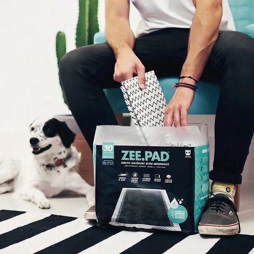 Tapete higienico zeedog 80x60 6 camadas descartavel bambu 30