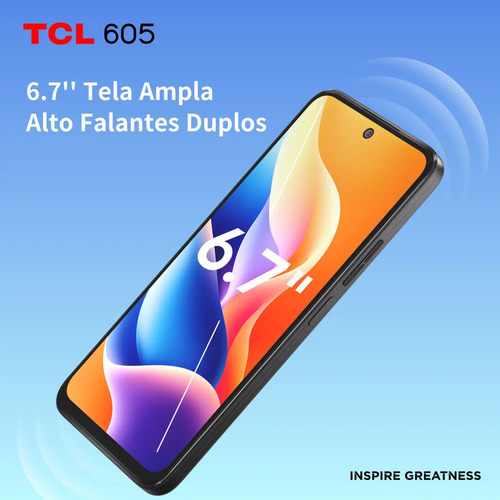 Tcl Smartphone 605 4g, Octa Core, 256gb 14gb Ram (4+10), 6.7 Hd+ 90hz, Nfc, Dual Sim, 50mp