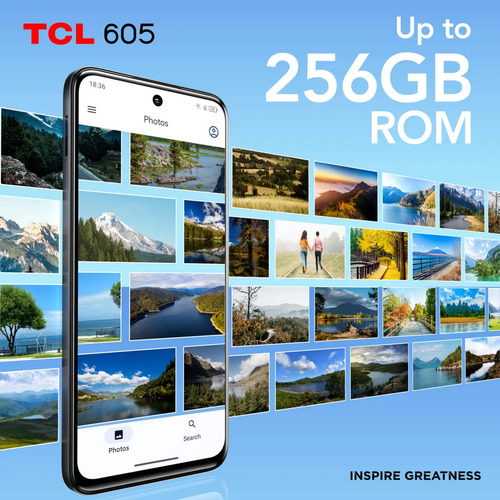 Tcl Smartphone 605 4g, Octa Core, 256gb 14gb Ram (4+10), 6.7 Hd+ 90hz, Nfc, Dual Sim, 50mp