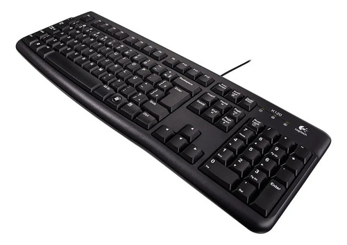 Teclado com fio USB Logitech K120 com Layout ABNT2