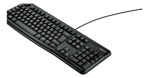 Teclado com fio USB Logitech K120 com Layout ABNT2
