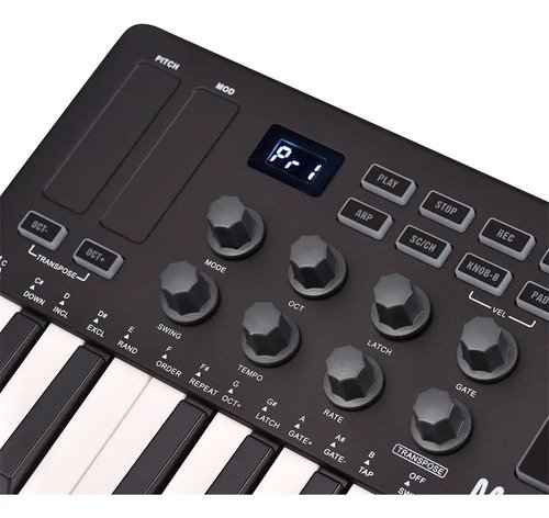 Teclado Controlador MIDI M-Vave SMK-25 25 Teclas 8 Pads Bluetooth