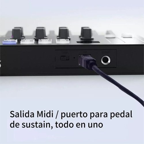 Teclado Controlador MIDI M-Vave SMK-25 25 Teclas 8 Pads Bluetooth