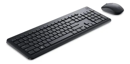 Teclado E Mouse Sem Fio Dell Km3322w Usb Abnt2 Preto
