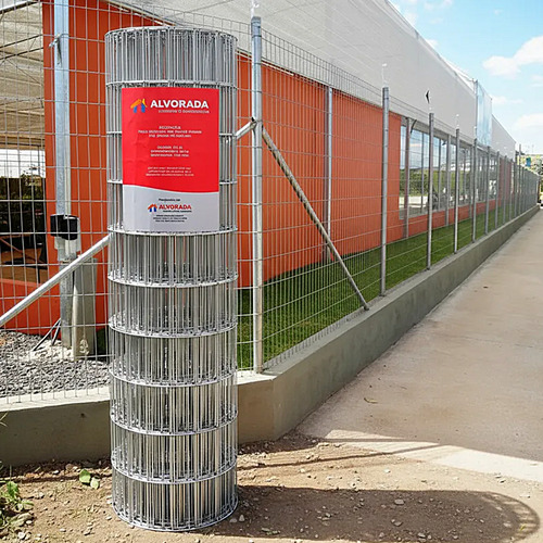 Tela cerca soldada altura 150 x 25 metros fio 160 mm malha 5