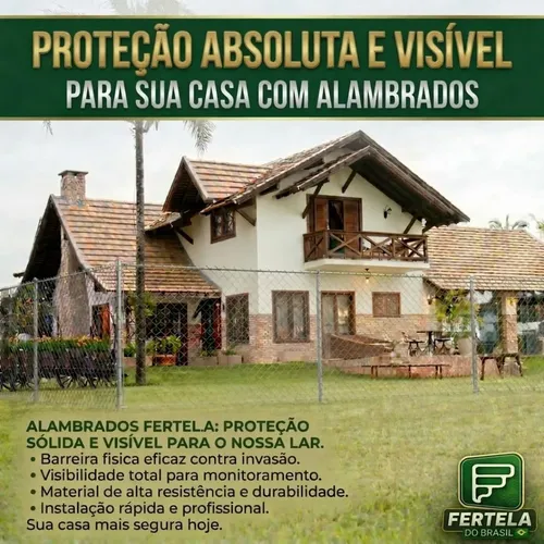 Tela De Alambrado 1,00 X 25 Fio 14 Promoção Limitada Malha 8