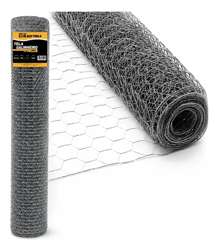 Tela galinheiro galvanizada galinha fio bwg23 180x50metros