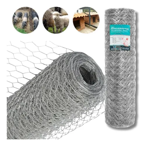 Tela mangueirao 180x50 m fio 18 galvanizada porcos viveiro