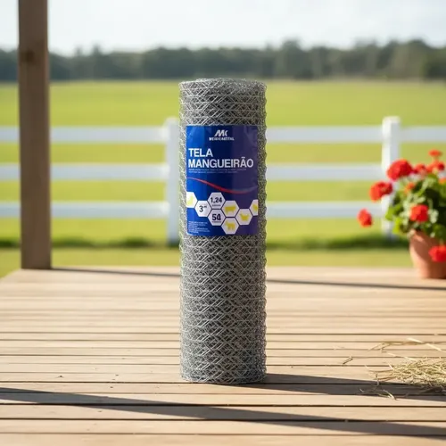 Tela Mangueirão 1,80x50m Fio 18 Porco Carneiro - Makrometal