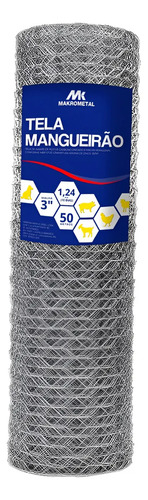 Tela mangueirao makrometal 080x50m fio18 porco frete gratis