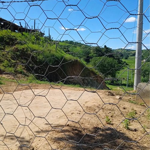 Tela Mangueirão Porco 1,50x50m Fio 18 Alambrado Rural Menor Cor Cinza