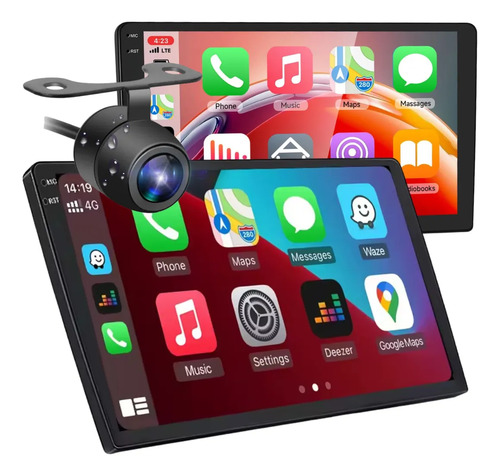 Tela multimedia 9 android 13 2din 2gb 32gb carplay c camera