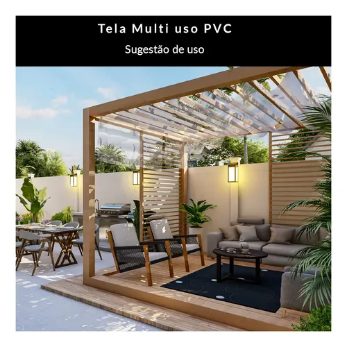 Tela Sling Sintética Para Pergolado - Cobre Área De 70,00 M²