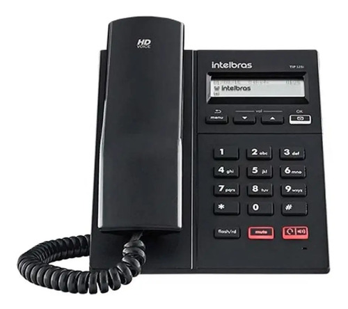 Telefone ip voip tip 125i display viva voz intelbras