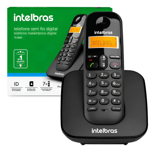 Telefone sem fio intelbras ts 3110 identifica chamada nfe