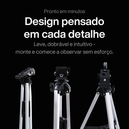 Telescópio Refrator F30070m 70mm Apertura 300mm Tripé Profissional Para Céu Noturno Lua Planetas Nebulosas Ideal Iniciantes Astronomia Óptica Multiplada Observação Espacial Brilhante Suporte Celular