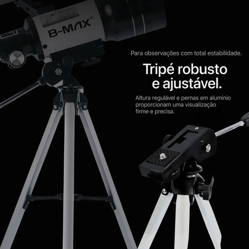 Telescópio Refrator F30070m 70mm Apertura 300mm Tripé Profissional Para Céu Noturno Lua Planetas Nebulosas Ideal Iniciantes Astronomia Óptica Multiplada Observação Espacial Brilhante Suporte Celular