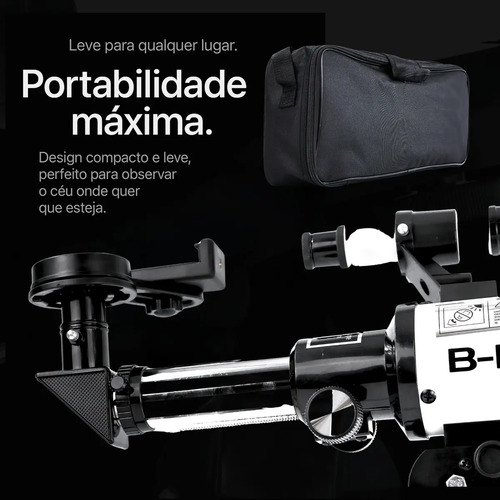 Telescópio Refrator F30070m 70mm Apertura 300mm Tripé Profissional Para Céu Noturno Lua Planetas Nebulosas Ideal Iniciantes Astronomia Óptica Multiplada Observação Espacial Brilhante Suporte Celular