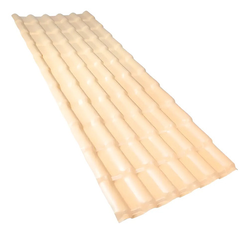 Telha colonial pvc 6 ondas 242x088m cor marfim afort