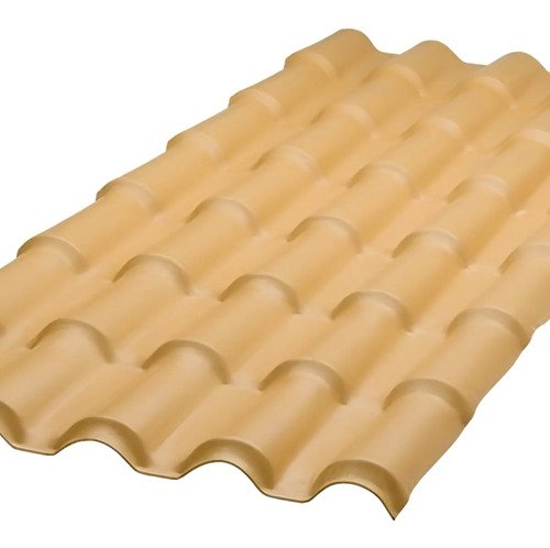 Telha colonial pvc marfim 230x086m afort impermeavel uv
