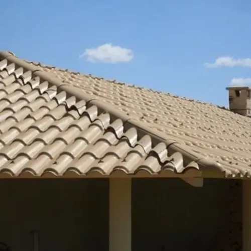 Telha Colonial Pvc Marfim 2,30x0,86m Afort Impermeável Uv