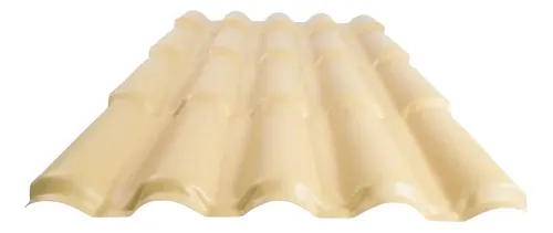 Telha Colonial Pvc Marfim 2,30x0,86m Afort Impermeável Uv