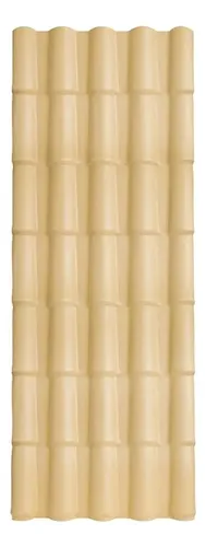 Telha Colonial Pvc Marfim 2,30x0,86m Afort Impermeável Uv
