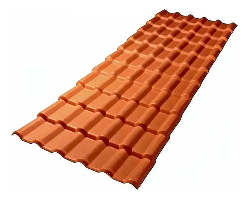 Telha pvc plan precon 242x088m terracota 1
