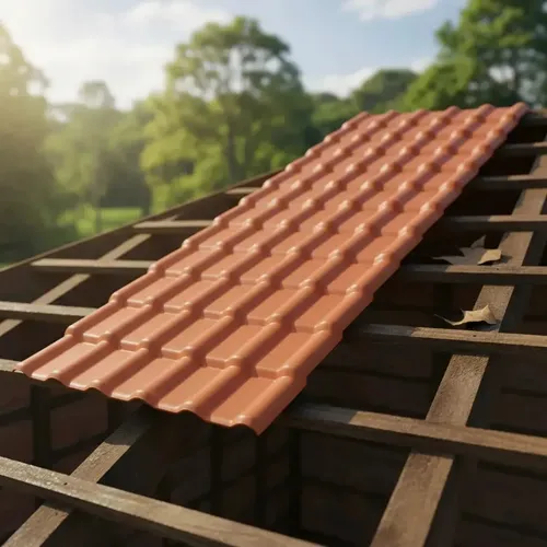 Telha Pvc Plan Precon 2.42x0.88m Terracota