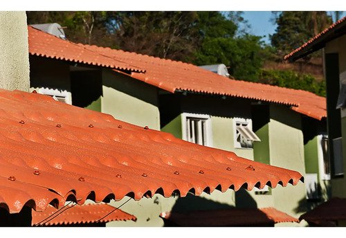 Telha Pvc Plan Precon de PVC Cerâmica 3,30m x 88cm Laranja