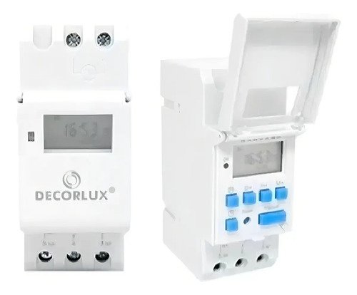 Temporizador Digital Industrial Din35 16a Te-4163 Decorlux