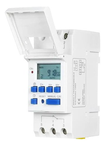 Temporizador Digital Industrial Din35 16a Te-4163 Decorlux