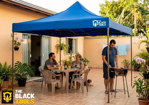 Tenda Gazebo Sanfonada 3x3 Reforçada Praia Feira Articulada