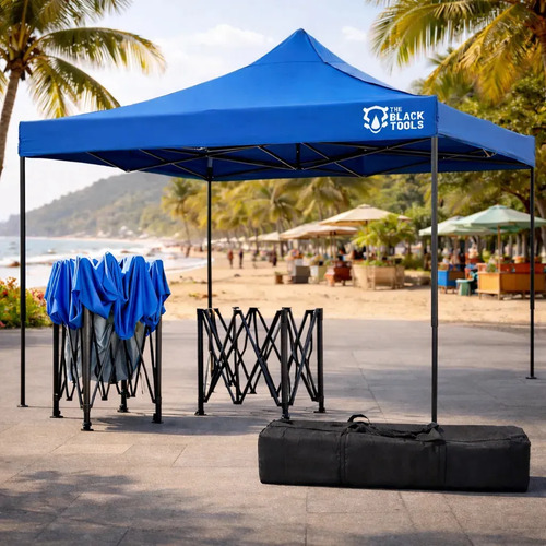 Tenda sanfonada 3m x 3m ajustavel btg300m the black tools co