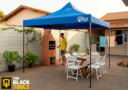 Tenda Sanfonada Proteção Uv 3x3m Gazebo Ajustável C/ Bolsa