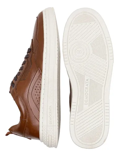 Tenis Democrata Jake Sapatenis Sneakers Casual 100% Couro