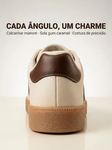 Tenis Feminino Casual Vizzano Samba Flataform Conforto Leve