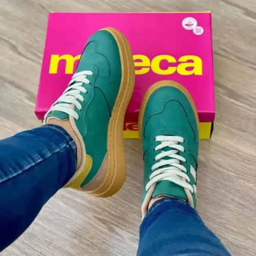 Tênis Feminino Nobuck Casual Conforto Moleca Original