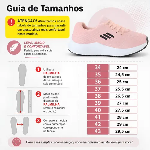 Tênis Feminino Para Academia Leve Confortável Original O2x