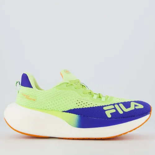 Tenis fila racer speedzone feminino verde e azul