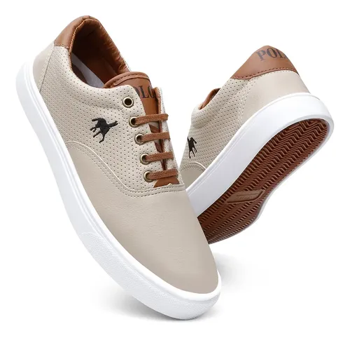 Tenis masculino sapatenis polo feet sapato casual promocao