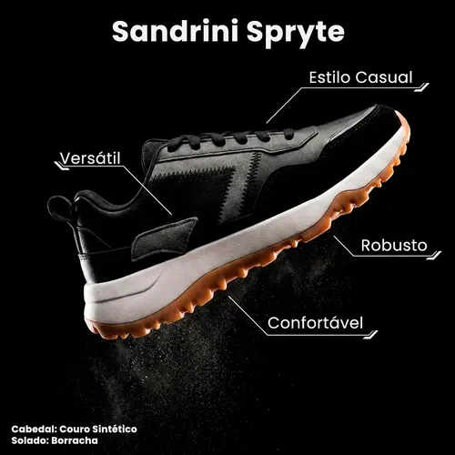 Tênis Sneaker Sandrini Spryte Masculino Urbano Casual