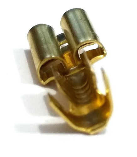 Terminal Encaixe Femea Com Trava 6,3mm - Pacote C/ 100