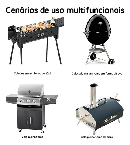 Termômetro Espeto Culinário Para Grill Churrasqueira E Forno